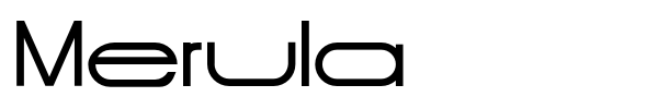 Merula font preview